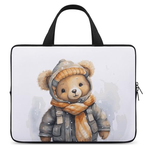Housse ordinateur portable 43,2 cm ours mignon pour éviter rayures et chocs