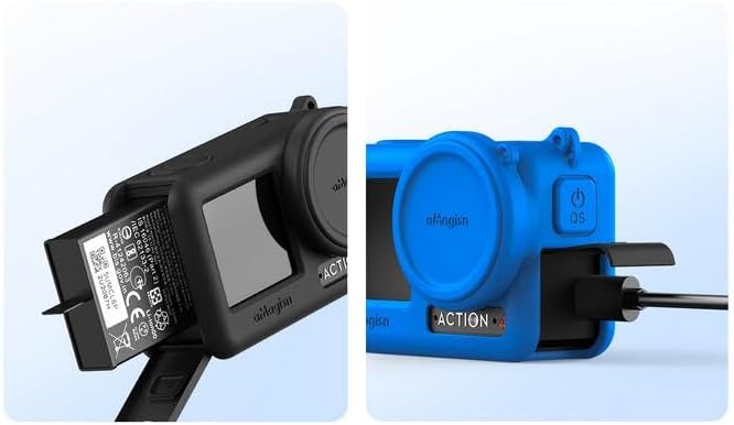 Miniatura 5 de Funda de silicona para DJI Action 4Action 3, accesorios de funda protectora para OSMO Action 4 3, funda de siliconacorrea a prueba de pérdidascorrea