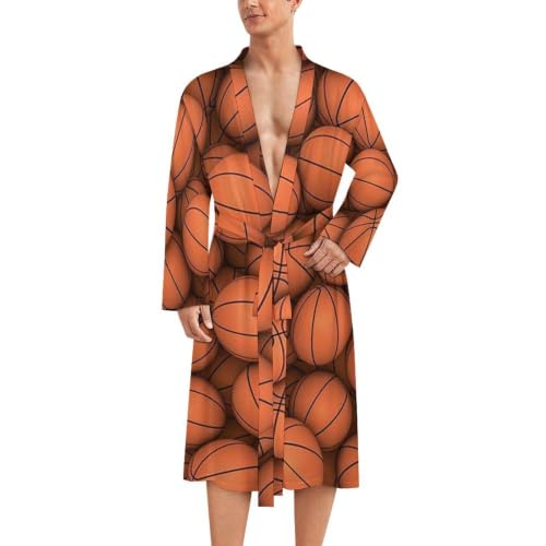 Set de tres tapetes de piso de terciopelo coral con estampado de baloncesto naranja miniatura 1