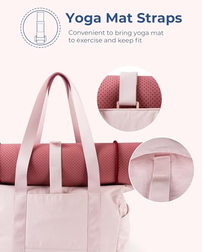 Bagsmart BM0302003AN012 Tote Bag For Women With Zipper, Gym Tote With Compartments, Laptop Work Tote Nurse Dance Yoga Bag For Sport, Travel thumb #3