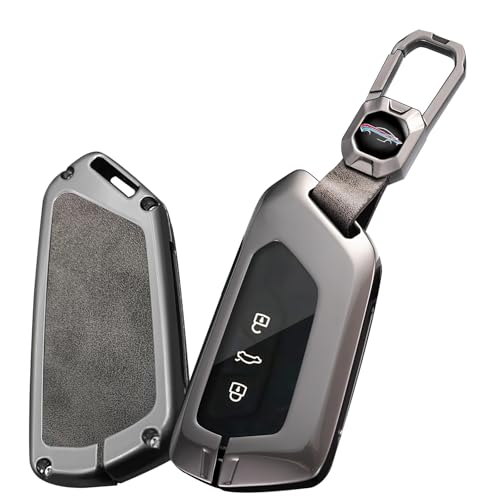 【COMPATIBILITÀ】 Custodia per chiave auto a 3 tasti Adatta per VW Volkswagen Golf 8 GTI MK8 MK7 ID.3 ID.4 ID.5 ID.6 ID.7 ID.Buzz Lavida Caddy / per Seat Leon MK 4 Ateca Tarraco Ibiza / per Cupra Formentor Born / per Skoda Octavia Kodiaq Superb Fabia Enyaq EV... ecc. (Questi modelli servono solo come riferimento.) Verificare che la chiave della tua auto sia compatibile con l'immagine 2.