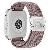 [RoYiio] バンド Amazfit Bip 6 / Bip 5 / Pop 3S / GTR 4 / GTR 3 Pro 対応 交換バンド パラシュートバックル 編組ストラップ 弾性ナイロン製 換えベルト 時計バンド22mm コンパチブル Amazfit Balance 2 / Balance/Cheetah (Round) / Cheetah Pro - スモークパープル