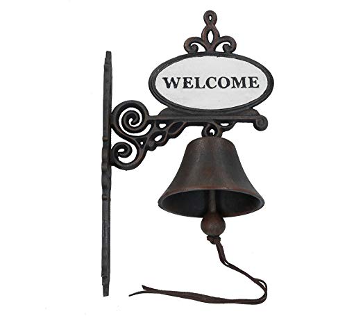 Panneau en fonte Welcome Bell de haute qualité pour mur et porte