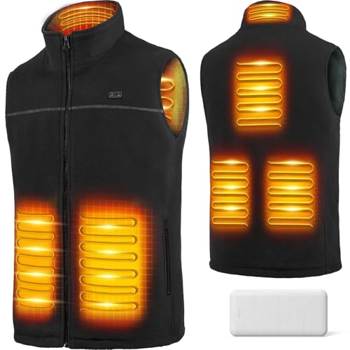 Gilet chauffant USB avec powerbank 10000mAh veste micro-polaire