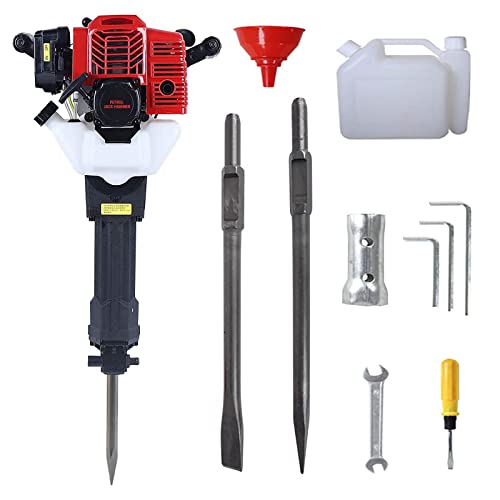 52CC Handzugstart-Abbruch-Hamme 2-Takt-Gas-Abbruchhammer für Beton, Ziegel, Steine, Bauarbeiten und mehr