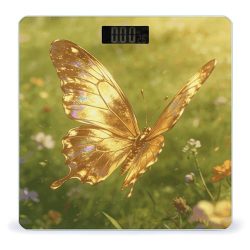 Báscula digital para baño con pantalla LED clara miniatura 1