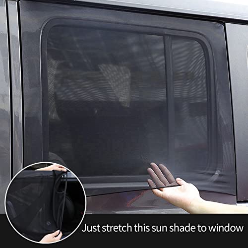 Parasol de malla para ventana de Jeep Wrangler contra calor y mosquitos en mascotas 5
