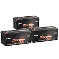 LiTime 12V 280Ah Bluetooth Deep Cycle Battery With Low-Temp Protection, Built-in 200A BMS, Lithium Iron Phosphate Battery for Home Energy, Marine, Trolling Motors,Yacht, Boat, RVs(3 Packs)