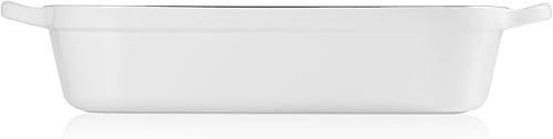Miniatura 3 de Le Creuset Fuente para horno rectangular, de hierro fundido y esmaltada, Blanco