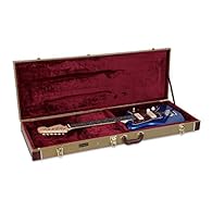 🎸 Compatible with Jazzmaster & Jaguar Guitars Form-moulded interior fits Fender Jazzmaster, Jaguar, and similar offset electric guitars, offering secure support for studio or on-the-go use. 🎨 Vintage Vinyl Tweed Exterior with Gold Hardware Wrapped in...