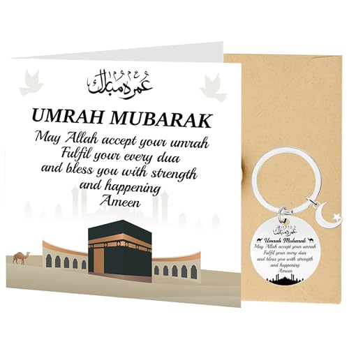Umrah Gift Keychain Dua Cards - Mubarak Ramadan Eid Gifts