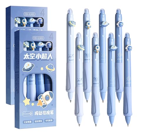 YYaaloa 8pcs Bolígrafos Gel Borrables Punta Fina 0.5mm