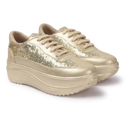 Image of Vendoz Women Party & Casual Glitter Wedding Bridal Sneakers