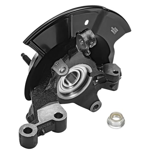 Image of Detroit Axle - AWD Front Right Steering Knuckle Kit for 2011-2013 Ford Edge Lincoln MKX Right Steering Knuckle w /Wheel Hub Bearing CV Axle Assembly Replacement