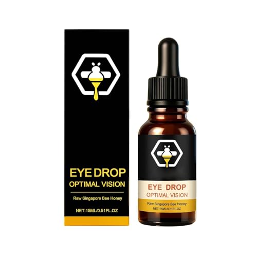 Gotas de Cuidado para los Ojos con Miel - Hidratación Calmante para Confort Refrescado, Nutrición Suave, Fórmula a Base de Plantas(Black1pc)