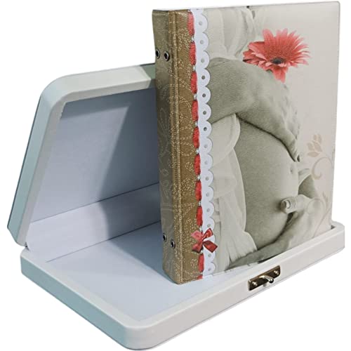 Álbum De Fotos Maleta Gestante Para 60 Fotos 15x21