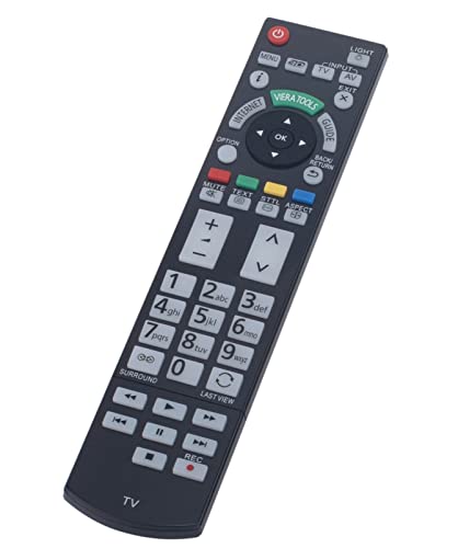 N2QAYB000715 VINABTY Replaced Remote Fit for Panasonic Plasma Television TX-P42GT50E TX-P50GT50E TX-P50VT50E TX-P55VT50E TX-P65VT50E TX-P50VT50Y TX-P55VT50Y TX-P65VT50Y - Image 3