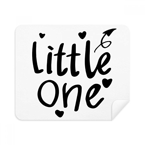Little One Quote Cleaning Cloth Screen Cleaner 2pcs Suede Fabric