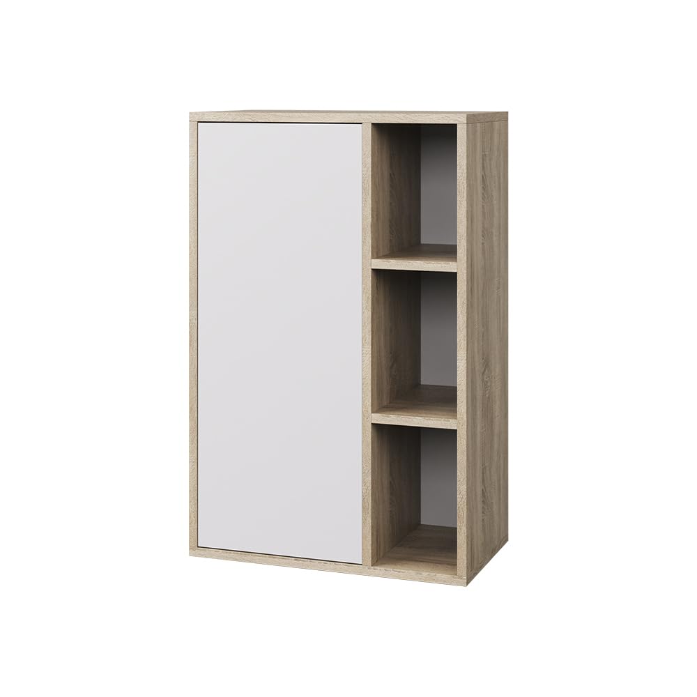 Vicco Hängeschrank Berno, Sonoma/Weiß, 50.1 x 78.4 cm