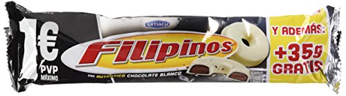 5x Filipinos Galleta Bañada con Chocolate Blanco 500g