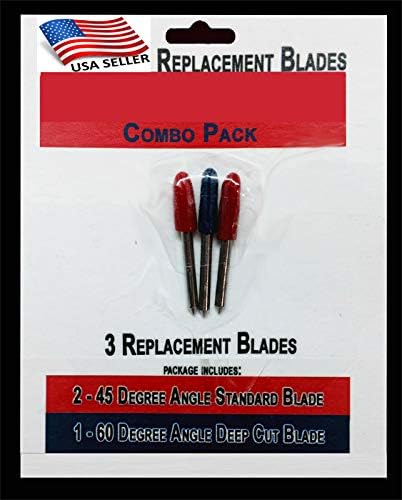 Replacement Cutting Blades Combo Pack 3 blades Bridge Cricut Refine