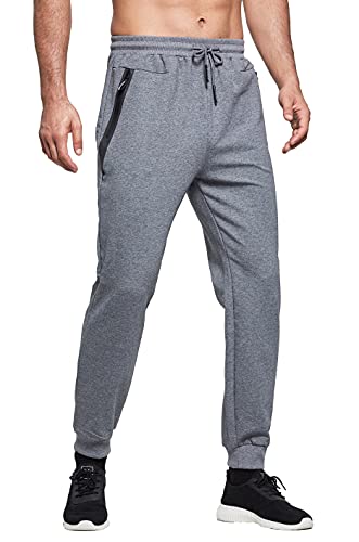 HCSS Herren-Jogginghose, Trainingshose, Reißverschlusstaschen, elastischer Bund, schmale Passform, dunkelgrau, 34-37 Cover
