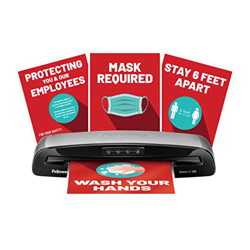 Fellowes 5736606 Laminator Saturn3i 125, 12.5 inch, Rapid 1 Minute Warm-up Laminating Machine, with Self-Adhesive… - Image 3