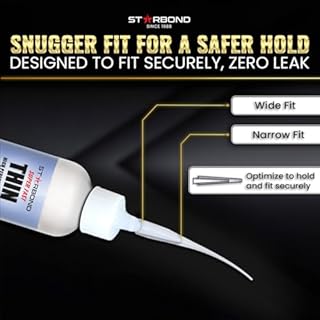 Starbond CA Glue Tips - Extension Applicator Microtips for Precision - Tapered Design for More Snug Fit (50 Pieces)