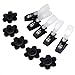 Anley Accessories 10 Pack Garden Flag Rubber Stopper Stops and Anti-Wind Clips, for 5 Garden Flag Poles Stands - 10 Pieces Set