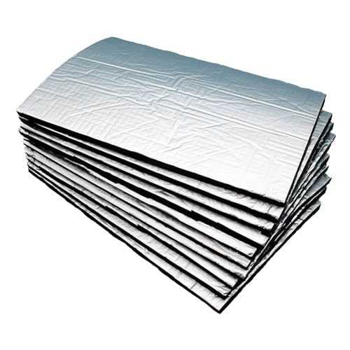 Alfombrilla amortiguadora de sonido para coche, almohadilla de ruido de audio, juego de amortiguación de vibraciones, barrera térmica de 10 piezas, capa de aislamiento térmico, para cabina de vehículo