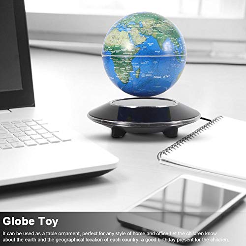 Globo flutuante de levitação magnética – Mapa Mundial flutuante anti-gravidade de 20 cm, globo azul