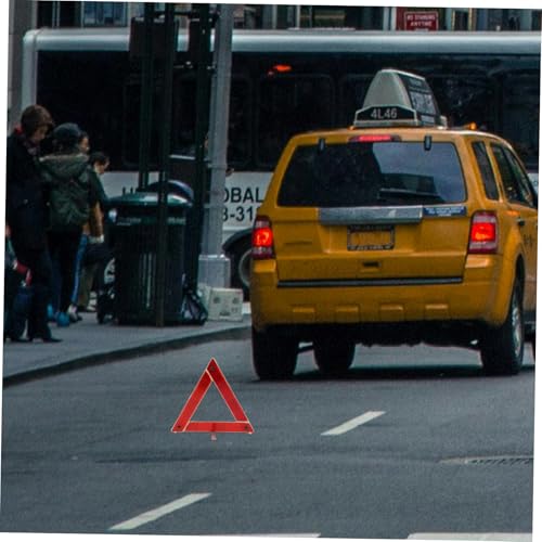 Triángulo de advertencia reflectante plegable para auto miniatura 7