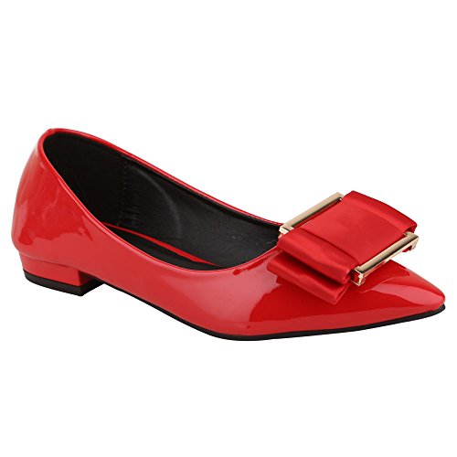 Buy SHOPPER CHOICE Sophisticated Pair Of Women Red Ballet Flats at