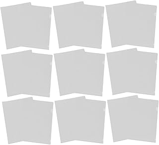 Ciieeo 50 Peças Pasta Tipo L Envelope De Plástico Envelopes Transparentes Pastas De Plástico Envelopes De Plástico Transparente Pastas De Apresentação Fichário Com Mangas De Plástico