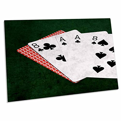 3dRose Poker Hands Dead Man Hand - Alfombrilla de Escritorio