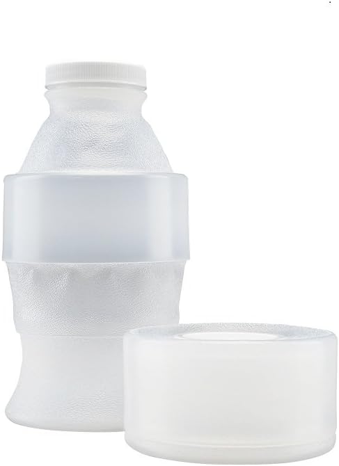 Flex Collect 201492 Collapsible LPDE (Low Density Polyethylene) Container, White Screw Cap, 1000 ml Capacity, Natural (Pack of 16)
