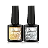 ROSALIND Gel Nagellack UV Base und Top Coat Gellack Überlack Unterlack Soak Off Semi Permanent Varnish 10ml