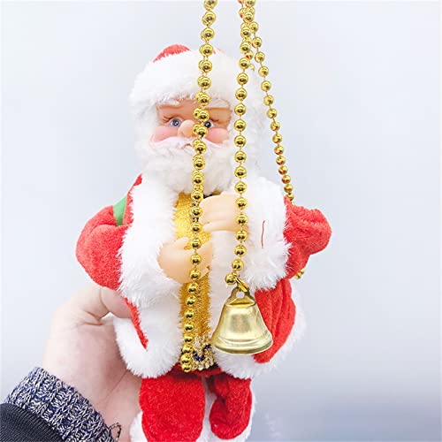 Enfeites de Natal para escadas de Papai Noel, corda elétrica para escalada de Papai Noel, decorações