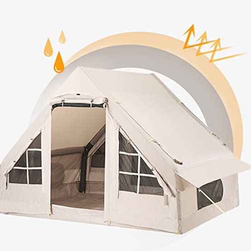 Carpa inflable grande doble capa para 6-10 personas miniatura 5