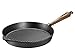 Produktbild Skeppshult Pfanne Walnuss Holzgriff Bratpfanne / Servierpfanne / Grillpfanne / Wok Gusseisen + Prymo Mikrofasertuch Farbe Grillpfanne rund, Größe 28 cm