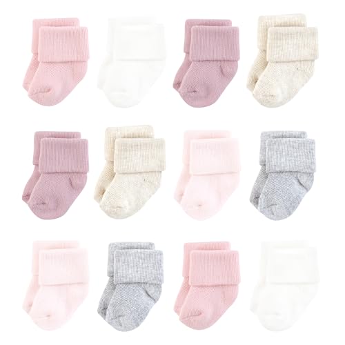 Hudson Baby Baby Boys' Cotton Rich Newborn and Terry Socks