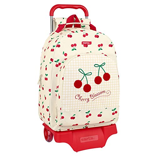Safta Safta-St-642228160 Mochila con Carro 905 Cherry 32X42X15Cm, Multicolor, Talla única (642228160)