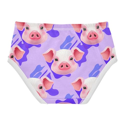 Cute Pig Funny Pink Toddler Underwear Floral 2t Cotton Little Girl Panties Flower Underpants Briefs2