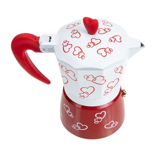 JEWEDECO Cafetera Espresso de Aluminio para Hogar y Oficina, Capacidad 150ml, Fácil de Usar y Limpiar, Adecuado para Preparar Café en Casa