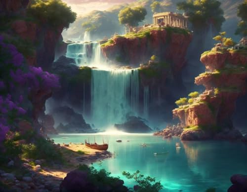 Affiches sur toile paysage 58x90cm SERENDIPITP pour illuminer une pièce sombre