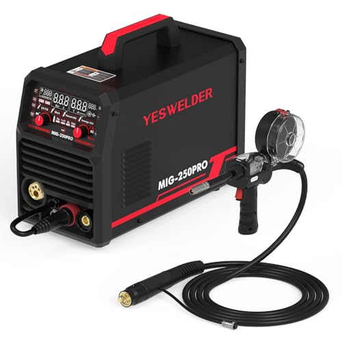 Image of YESWELDER MIG-250 PRO 250Amp 220V MIG/Pulsed MIG/Flux Core/Spool Gun MIG/Lift TIG/Stick 6-In-1 Welding Machine & 150A European Connector Spool Gun LBT150