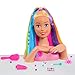 Barbie Rainbow Sparkle 12.75-inch Deluxe Styling Head, 27-pieces, Blonde Hair, Kids Toys for Ages 3 Up by Just Play