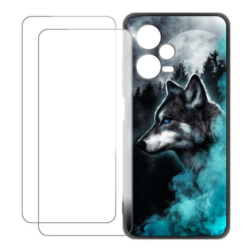 UOGNADGD Xiaomi Redmi Note 12 Explorer 5G �Ƃ̌݊������� �J�X�^���J���t���P�[�X�{�����K���X�ی�t�B����2���t�� ? �Ռ��z�������h�~ (�T 1)