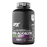 EFX Sports Kre-Alkalyn EFX | pH Correct Creatine Monohydrate Pill Supplement | Vegan Friendly | Strength & Muscle Growth | 90 Servings, 180 Veggie Capsules
