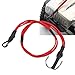 RC Car Traction Rope,1/10 1/8 RC Winch Rope Alloy Hooks Elastic RC Crawler Winch Strap for Roof Luggage 580mm (Red)